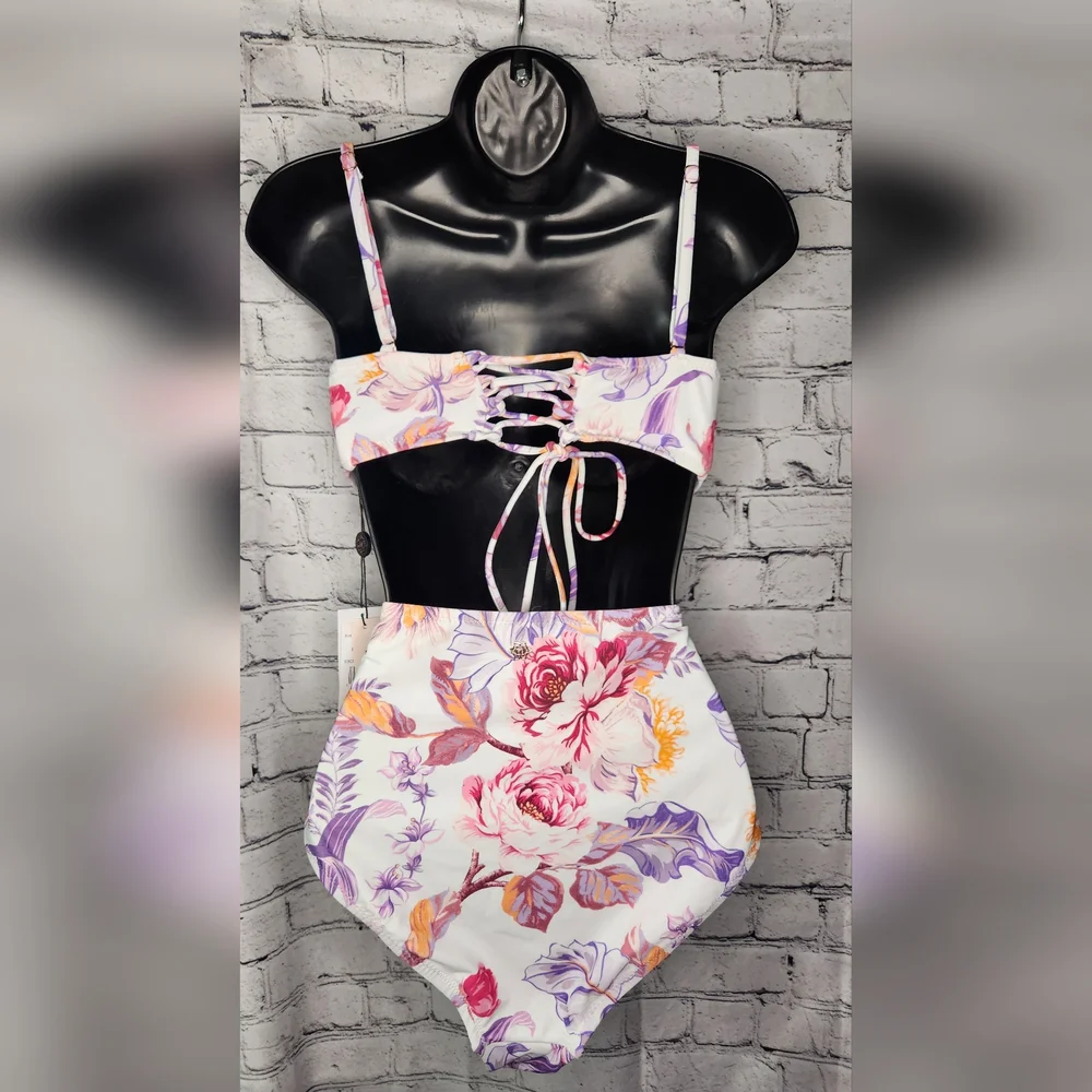 Nanette Lepore 2 Piece Swimsuit Bikini NWT Size‎ 10
